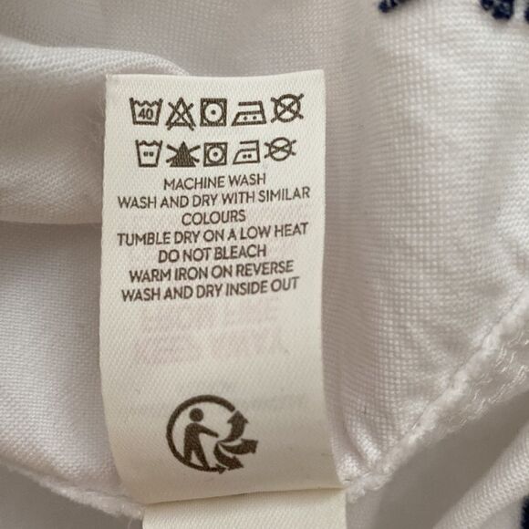 Mini Boden White Button Down Embroidered Dinosaur Shirt - Picture 13 of 13